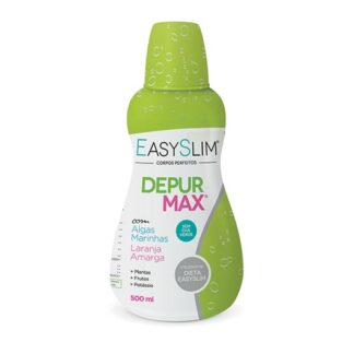 Easyslim Depur Max é um suplemento alimentar cuja composição promove a eliminação da retenção de líquidos, apresentando uma ação desintoxicante e termogénica, favorecendo a perda de peso.