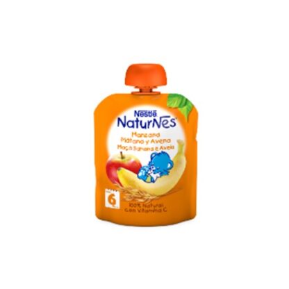 Nestle Naturnes 6M - Maçã Banana e Aveia 90gr PharmaScalabis