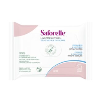 Os Saforelle Miss Toalhetes Íntimos 10 Unidades são a solução ideal para a higiene íntima da mulher em qualquer lugar e a qualquer hora