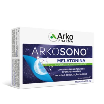 Arkosono Melatonina 1,95 mg 30 Comprimidos: Regule o Seu Sono Durante as Viagens, Disponível na Pharmascalabis