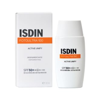 Descubra o Isdin FotoUltra 100 Active Unify Sem Cor FPS 50+ 50ml na Pharmascalabis, onde a saúde e a beleza da sua pele são prioridade. E