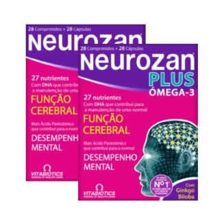 Neurozan Plus Pack 2 - 28 Cápsulas + 28 Comprimidos, o seu cérebro requer nutrientes essenciais que ajudam a assegurar a sua função e desempenho óptimo
