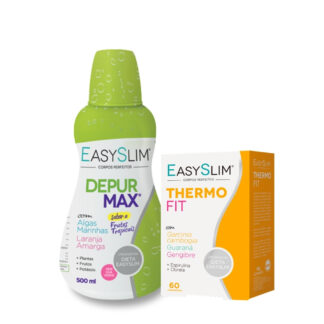 Easyslim Depur Max Frutos Tropicais + EasySlim Thermo Fit 60 Comprimidos