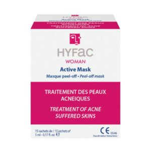 Hyfac Women Mask 15 Saquetas, é recomendada para o tratamento da acne, sobretudo na forma Pápulo-Pustulosa tardia, como adjuvante no processo de normalização e reparação da pele.