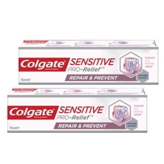 Colgate Sensitive Pro-Relief Repair Prevent Pasta Dentífrica 2x75ml, alívio imediato e duradouro da sensibilidade dentária com Colgate® Sensitive Pro-Alívio Repara & Previne