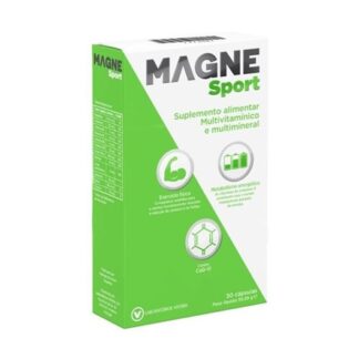 MagneSport 30 Cápsulas, suplemento alimentar multivitamínico e multimineral.