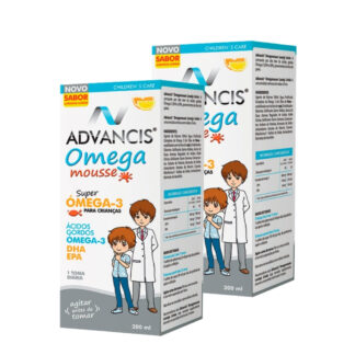 Advancis Omega Mousse  é um suplemento alimentar sob a forma de emulsão, composto por ácidos gordos essenciais ómega-3, com elevada concentração em ácido docosahexaenóico (DHA).
