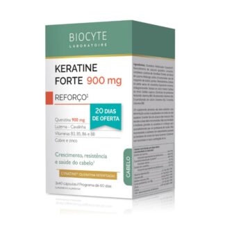 Biocyte Keratine Forte Cápsulas é um suplemento alimentar inovador desenvolvido para fortalecer cabelos enfraquecidos, promovendo vitalidade, saúde e brilho. Ideal para pessoas que enfrentam queda ou enfraquecimento capilar, seja devido a mudanças sazonais, pós-gravidez ou outros fatores de stress.