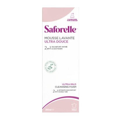 A Saforelle Mousse Lavante Ultra Suave 250 ml é a escolha ideal para a higiene íntima e corporal diária, especialmente concebida para a pele sensível e irritada