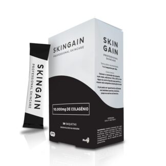 Skingain Colagénio 30 Saquetas a pele perde ainda a capacidade de produzir colagénio e elastina, importantes para a firmeza e elasticidade da pele.