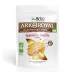 Arkoreal Geleia Real + Mel, a primeira goma dos Laboratórios Arkopharma fabricada com geleia real biológica, sem gelatina animal, com pectina de fruta e numa dosagem adequada para toda a família. Foi especialmente concebida para toda a família.