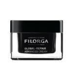 Filorga Global Repair Advanced Creme, o creme anti-idade para o rosto que atua sobre os 10 sinais de envelhecimento e estimula o processo natural de reparação da pele, para uma pele mais jovem.