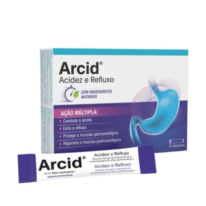 Descubra o alívio rápido e eficaz dos sintomas de refluxo gastroesofágico com ARCID, disponível na Pharmascalabis.