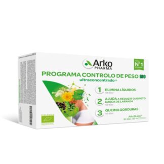 Descubra Arkofluido Programa Controlo de Peso BIO 30 Ampolas, um programa de emagrecimento completo e natural, agora disponível na Pharmascalabis