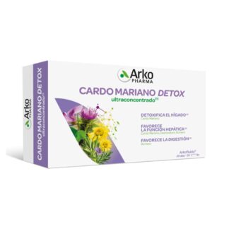 Arkofluido Cardo Mariano Detox Ultraconcentrado é um suplemento alimentar altamente eficaz, formulado com uma combinação única de extratos de plantas que ajudam a desintoxicar o