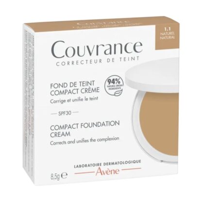 A Avène Couvrance Compact 1.4 Bronzeado é a base perfeita para quem procura alta cobertura e uma fórmula de origem natural,