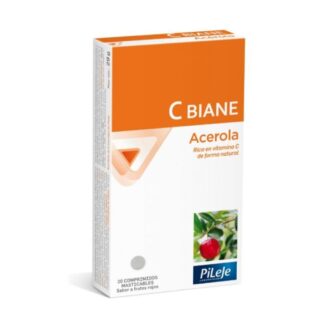 C BIANE Acerola - 20 Comprimidos Mastigáveis | Vitamina C Natural