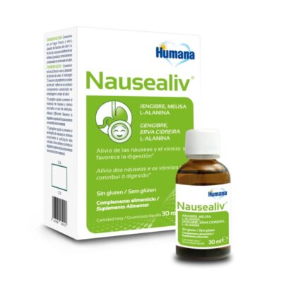 Nausealiv é um suplemento alimentar natural, formulado com gengibre, erva-cidreira, L-alanina e vitaminas do complexo B