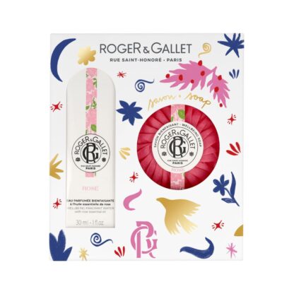 Roger Gallet Rose Coffret – Conjunto de Perfume e Sabonete Perfumado