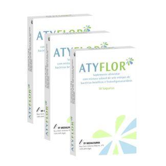 Atyflor 10 Saquetas - Pack 3 Caixas – Equilíbrio da Flora Intestinal