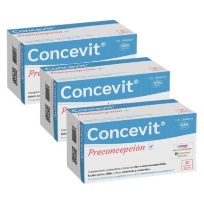 Concevit 40 Cápsulas Pack 3 Caixas (60 Dias)