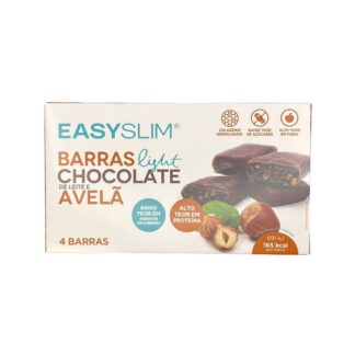 EasySlim® Barras Light Chocolate de Leite e Avelã – 4 Unidades