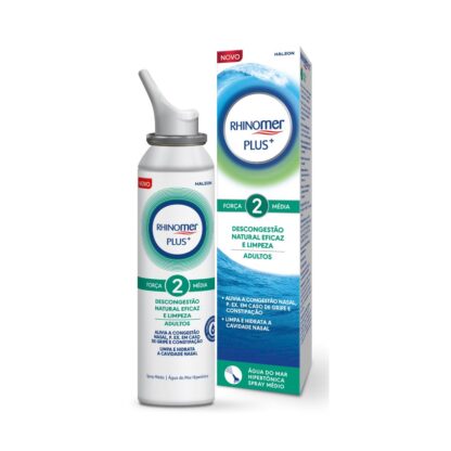 Rhinomer Plus+ Força 2 Média 125ml – Limpeza e Descongestão Nasal Natural