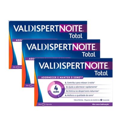 Maximize a qualidade do seu sono com o Valdispert Noite Total - Pack 3, a escolha ideal para quem deseja noites tranquilas e completas durante três meses.