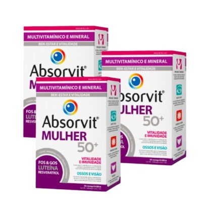 Absorvit 50+ Mulher - 3x30 Comprimidos - Pack 3