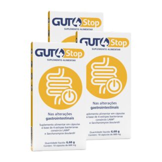 GUT 4 Stop é um suplemento alimentar altamente eficaz, disponível na Pharmascalabis,