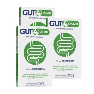 Gut4 25 MM Suplemento Alimentar 3X30 Cápsulas